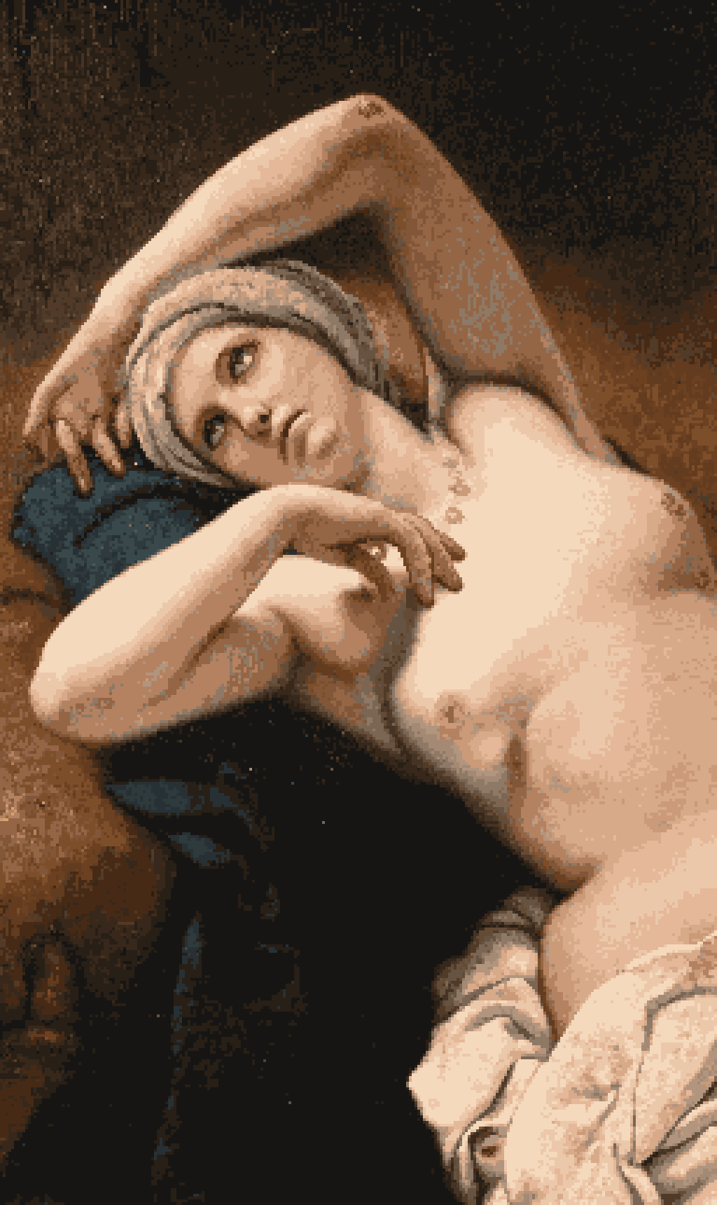Odalisque in her sleep painting