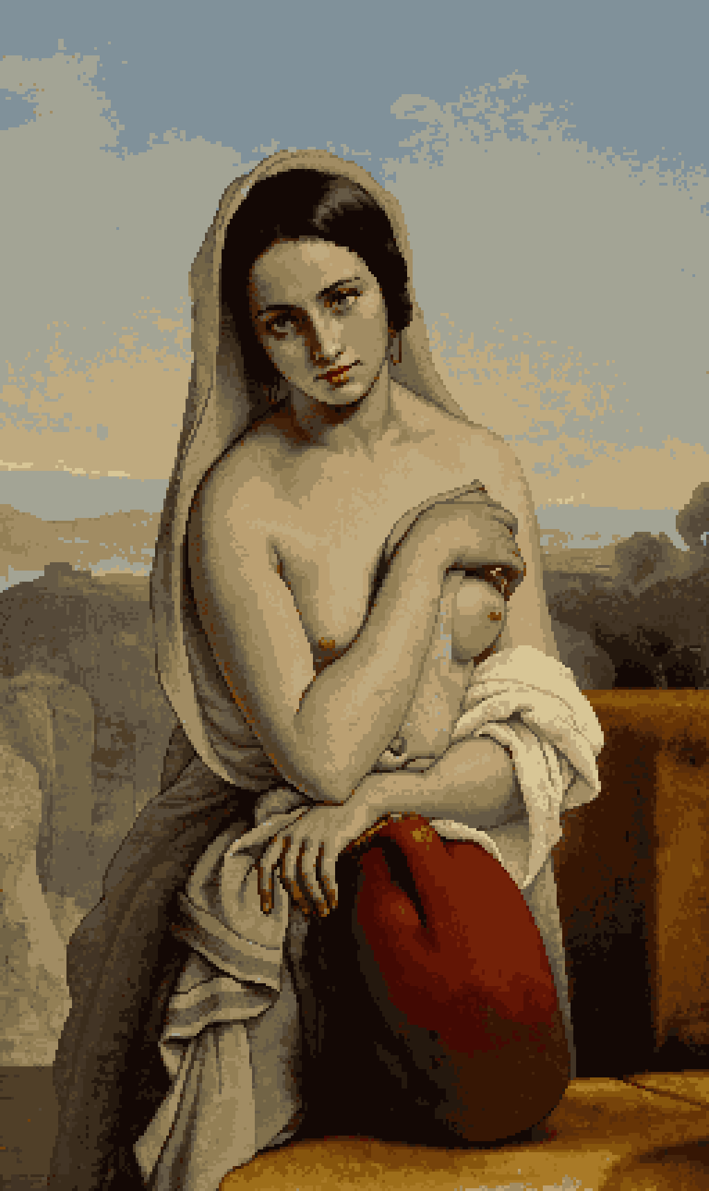 Rebecca at the well painting